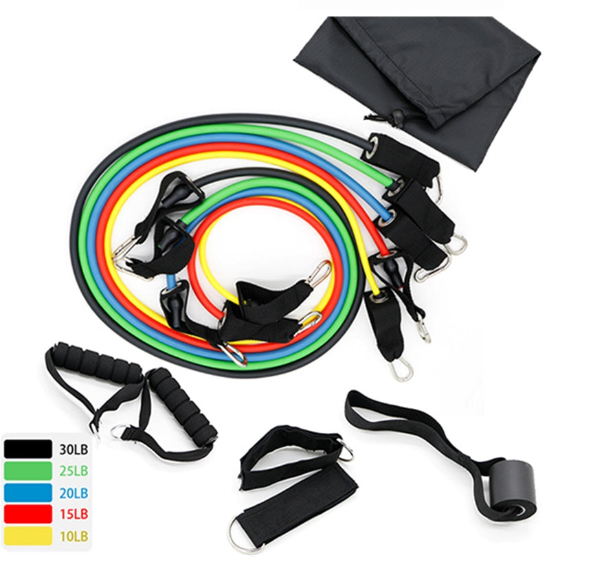 Latex Resistance Bands for Easy Full-Body Home Workouts
