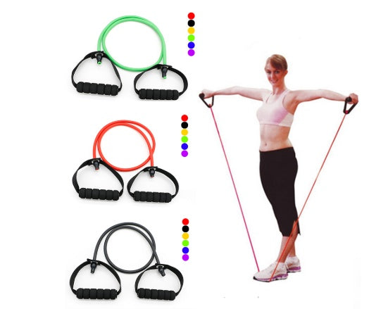 Latex Resistance Bands for Easy Full-Body Home Workouts